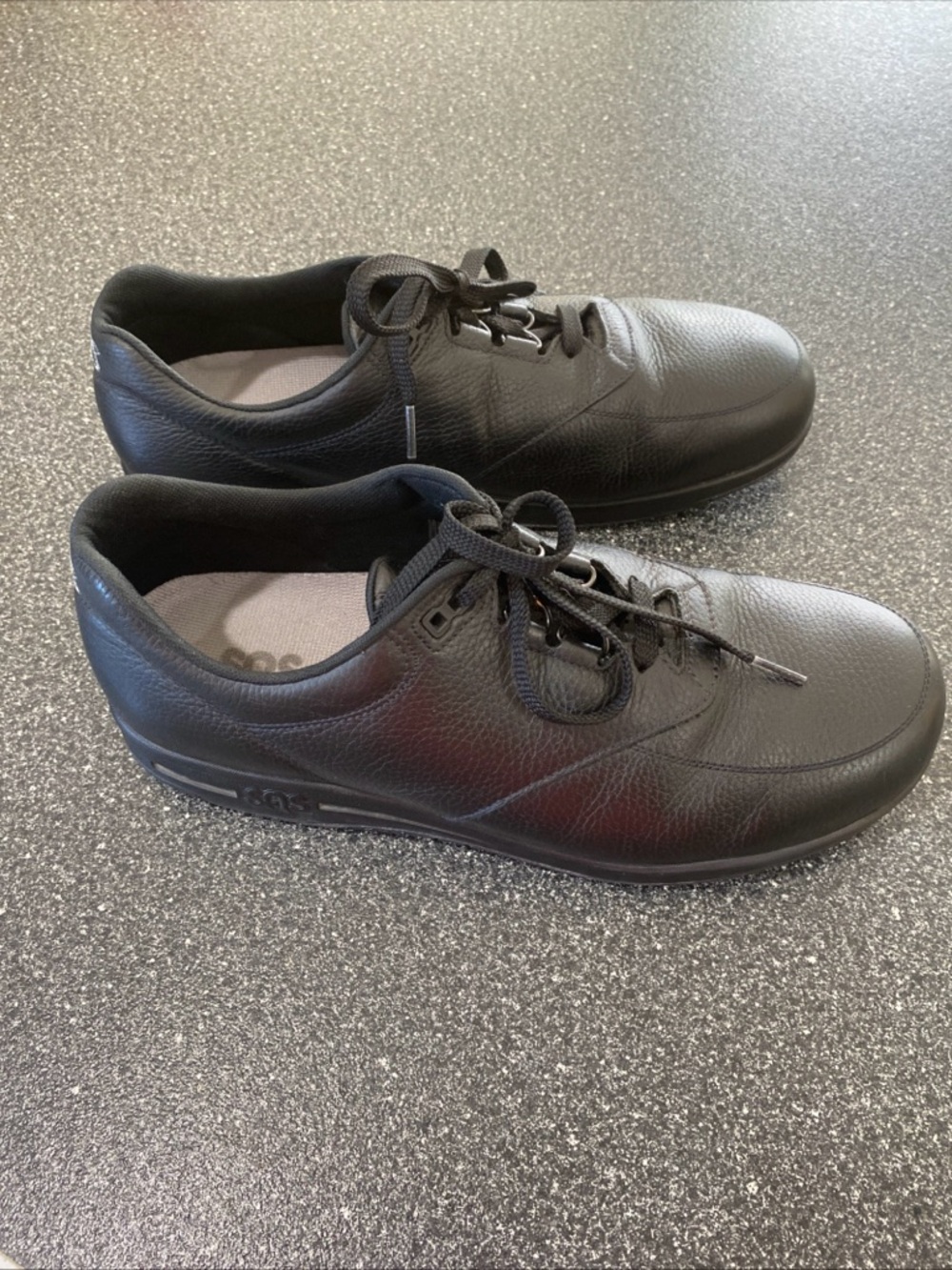 SAS Men's Black Leather Lace-Up Comfort Sneakers.      Sz. 11 1/2